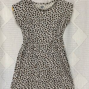 Old Navy Leopard Print Kids Dress Size 8 Girls